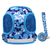 KUTKUT No Pull Camouflage Vest Harness & Leash Set for Small Dogs and Cats | Adjustable Reflective Puppy Vest Harness for Small Dogs - kutkutstyle